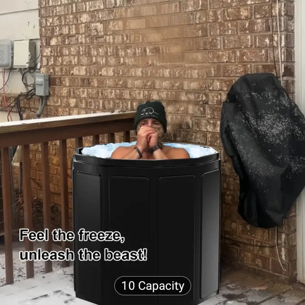 Portable Collapsible Ice Bath Tub - 75x75cm