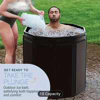 Portable Collapsible Ice Bath Tub - 75x75cm