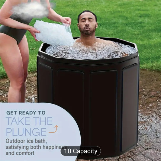 Portable Collapsible Ice Bath Tub - 75x75cm